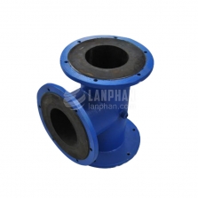 Pipe Fittings Flanged Flexible Rubber Tee