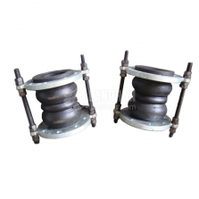 Two Ball Rubber Expansion Joint with Tie Rods